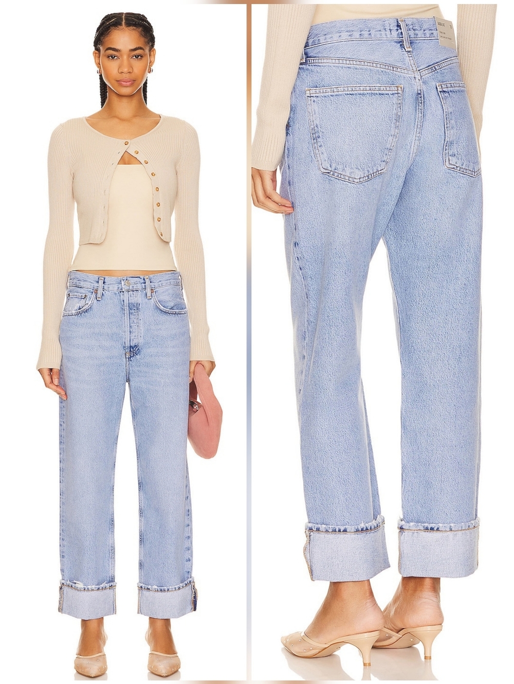 Agolde 29 90s Indie Sleeze Luxury Grunge Force Fran Low Slung Easy Straight Jean